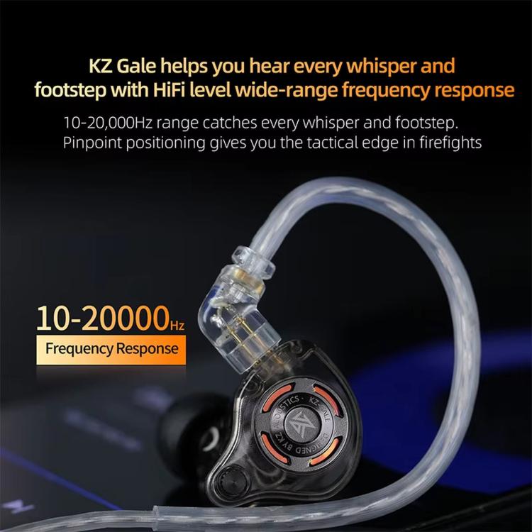 KZ-Gale HiFi 1,2 m Kabelgebundene Gaming-Kopfhörer, Black Standard 3.5mm, Black With Mic 3.5mm, White Standard 3.5mm, White With Mic 3.5mm, Black M2 Cable Sound Card Type-C, White M2 Cable Sound Card Type-C