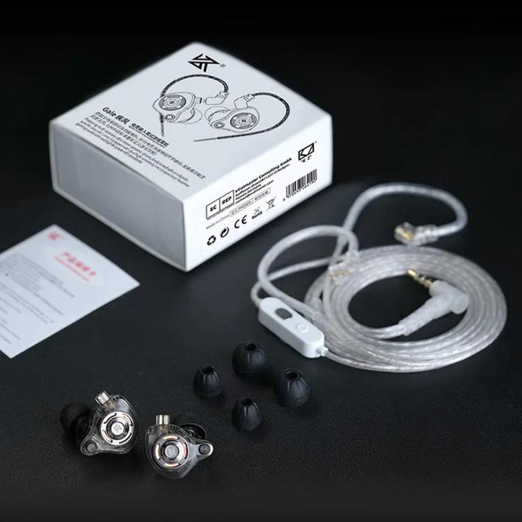 KZ-Gale HiFi 1,2 m Kabelgebundene Gaming-Kopfhörer, Black Standard 3.5mm, Black With Mic 3.5mm, White Standard 3.5mm, White With Mic 3.5mm, Black M2 Cable Sound Card Type-C, White M2 Cable Sound Card Type-C