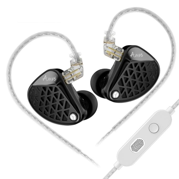 KZ-AM16 Kabelgebundene Ohrhörer mit dedizierten Tieftontreibern für Musik, Gaming und Hi-Fi (1,2 m), Balanced Standard 3.5mm, Balanced With Mic 3.5mm, Bass Enhanced Standard 3.5mm, Bass Enhanced With Mic 3.5mm, Balanced With Mic Type-C                 ...