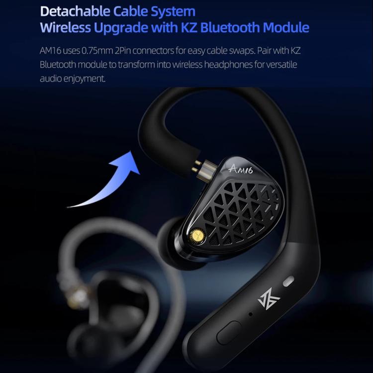 KZ-AM16 Kabelgebundene Ohrhörer mit dedizierten Tieftontreibern für Musik, Gaming und Hi-Fi (1,2 m), Balanced Standard 3.5mm, Balanced With Mic 3.5mm, Bass Enhanced Standard 3.5mm, Bass Enhanced With Mic 3.5mm, Balanced With Mic Type-C                 ...