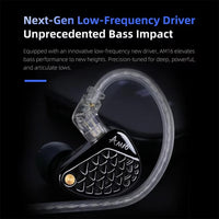 KZ-AM16 Kabelgebundene Ohrhörer mit dedizierten Tieftontreibern für Musik, Gaming und Hi-Fi (1,2 m), Balanced Standard 3.5mm, Balanced With Mic 3.5mm, Bass Enhanced Standard 3.5mm, Bass Enhanced With Mic 3.5mm, Balanced With Mic Type-C                 ...