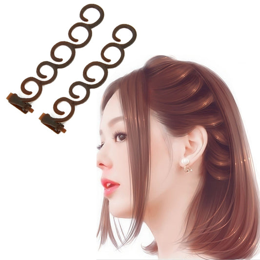 Elegance Hair Braider Flower Magic Haarspange Queue Twist Zopf Frisur Styling-Zubehör, Größe: 13,5 x 2,5 cm