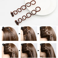 Elegance Hair Braider Flower Magic Haarspange Queue Twist Zopf Frisur Styling-Zubehör, Größe: 13,5 x 2,5 cm