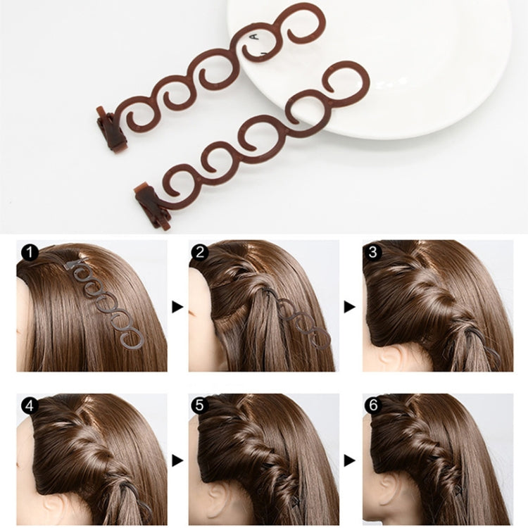 Elegance Hair Braider Flower Magic Haarspange Queue Twist Zopf Frisur Styling-Zubehör, Größe: 13,5 x 2,5 cm
