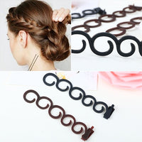 Elegance Hair Braider Flower Magic Haarspange Queue Twist Zopf Frisur Styling-Zubehör, Größe: 13,5 x 2,5 cm