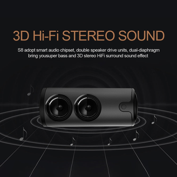 ZEALOT S8 3D-Stereo-Bluetooth-Lautsprecher, kabellose Subwoofer-Säule, tragbar, Touch-Steuerung, AUX-TF-Kartenwiedergabe, Freisprecheinrichtung mit Mikrofon