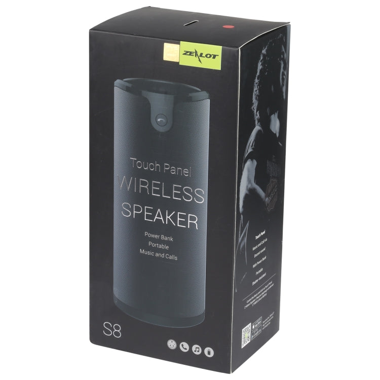 ZEALOT S8 3D-Stereo-Bluetooth-Lautsprecher, kabellose Subwoofer-Säule, tragbar, Touch-Steuerung, AUX-TF-Kartenwiedergabe, Freisprecheinrichtung mit Mikrofon