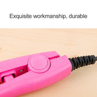 Mini-Haarglätter, Keramik-Turmalinplatten, Lockenwickler