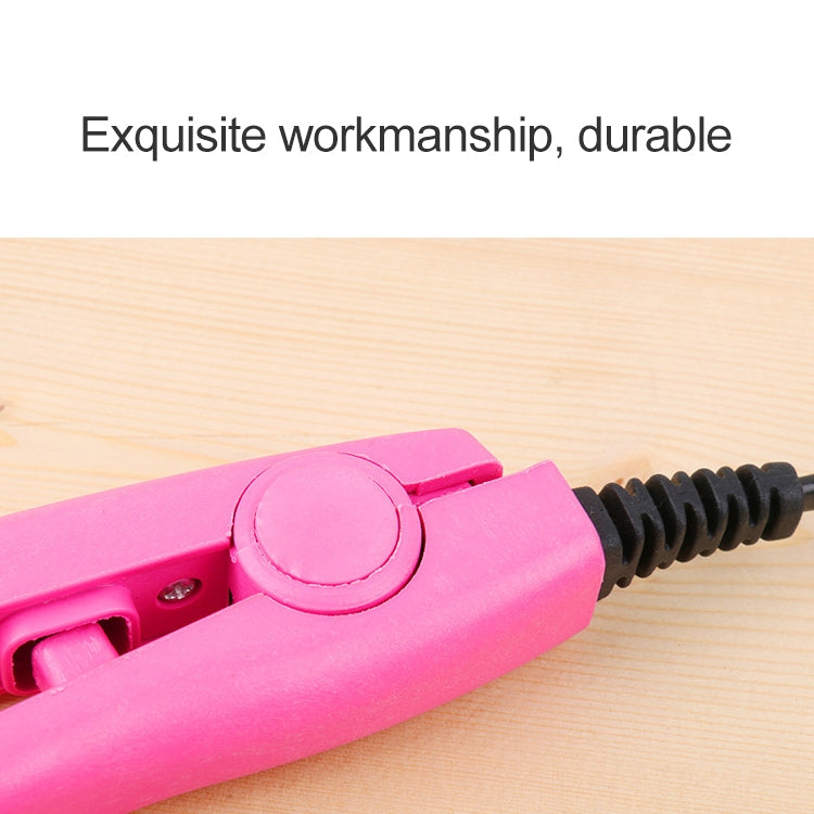 Mini-Haarglätter, Keramik-Turmalinplatten, Lockenwickler