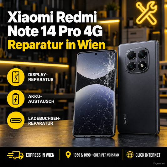 Xiaomi Redmi Note 14 Pro 4G Reparatur Wien | Express Service & Versand