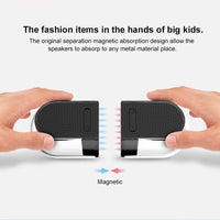 OVEVO True 3D TWS magnetischer kabelloser Bluetooth-Stereo-Surround-HiFi-Lautsprecher mit vollständig transparentem Zuhause
